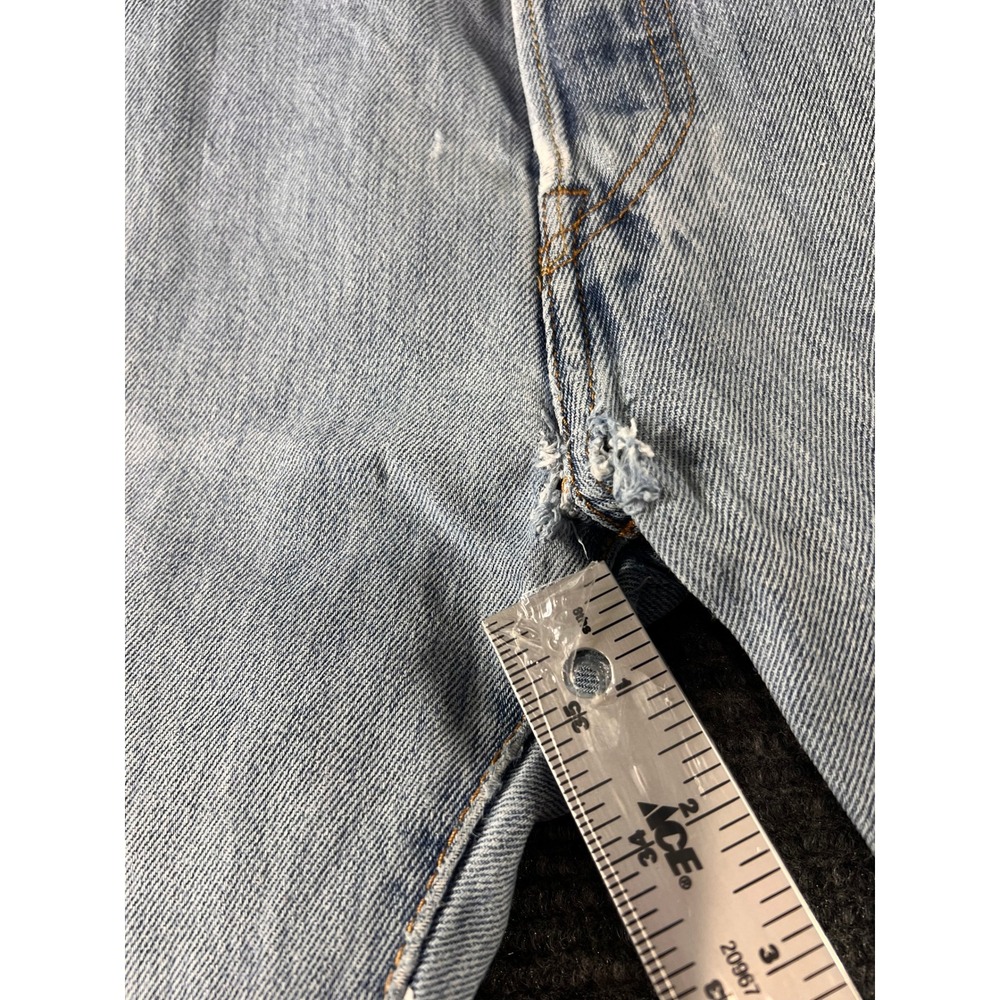 Vintage Levis 501 XX Jeans Mens 32x29 Light Wash USA Distressed Button Fly Denim - Picture 16 of 16
